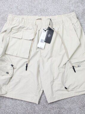 Jordan Craig Altitude Shorts NWT Mens Large Khaki Retro Cargo Pocket Travel